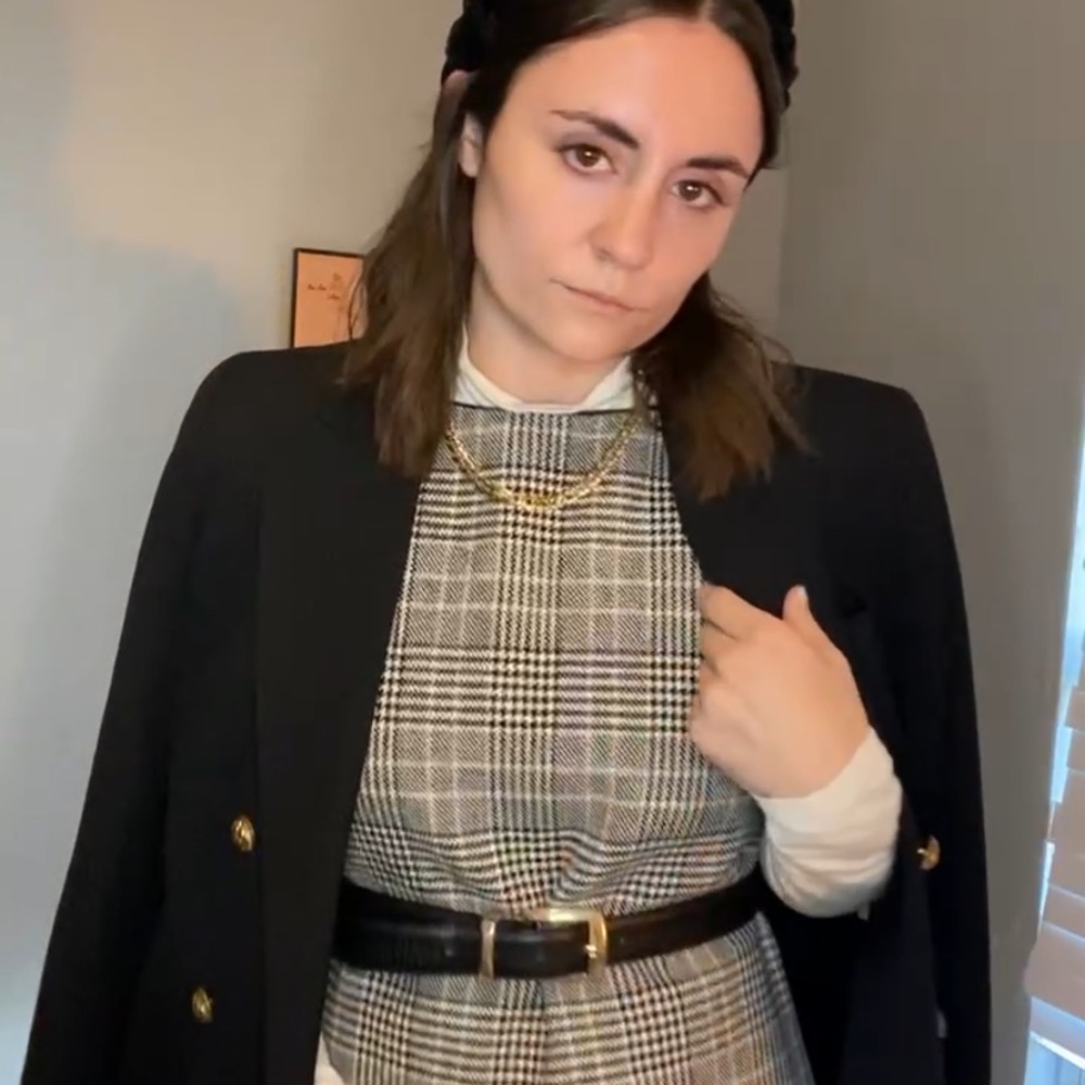 Prada Plaid Dress